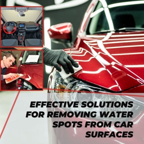 Solutions for Removing Water Spots